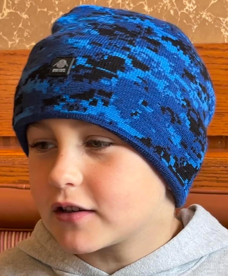 N'Ice Caps Kids Beanie Hats 2-Pack Double Layered Knit Winter Warm Boys Girls - Image 2